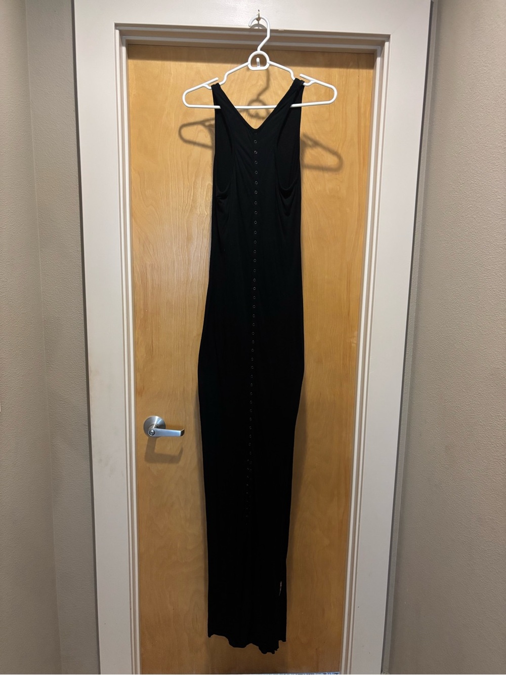 Talia Hancock Black Stretchy Tank Maxi Dress - Size M